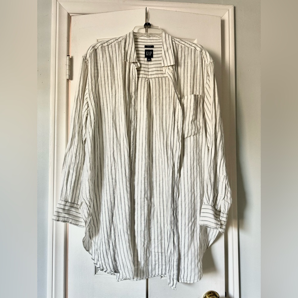 GAP Long Linen Button Shirt